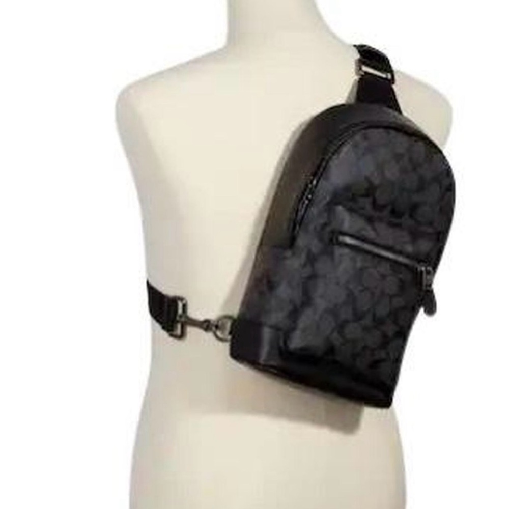 COACH shoulder bag/mini backpack, fanny pack, West Pack BLACK - Picture 8 of 8